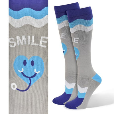 Premium Smile Compression Socks 10-14mmHg-Compression Socks-Med Spot Scrub Shop, LLC