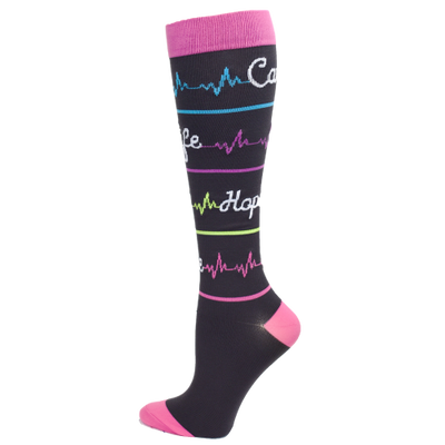 Premium Heal Script Fashion XL Compression Sock- 10-14mmHg-Compression Socks-Med Spot Scrub Shop, LLC