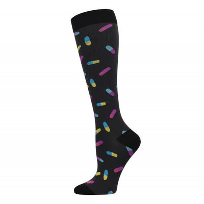 Premium Pills Fashion Compression Sock -10-14mmHg-Compression Socks-Med Spot Scrub Shop, LLC