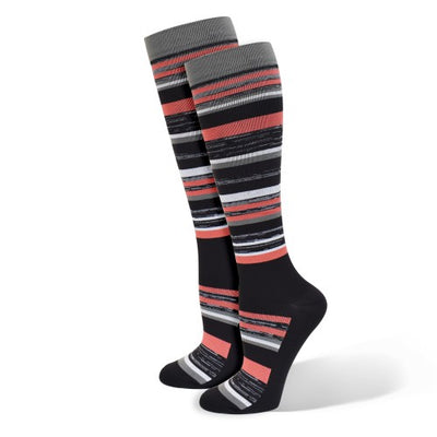 Premium Sporty Marled Fashion Compression Sock 10-14mmHg-Compression Socks-Med Spot Scrub Shop, LLC