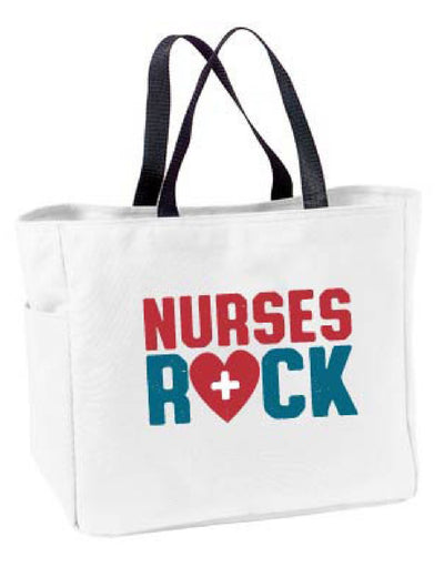 Nurses Rock Tote Bag-Tote Bag-Med Spot Scrub Shop, LLC
