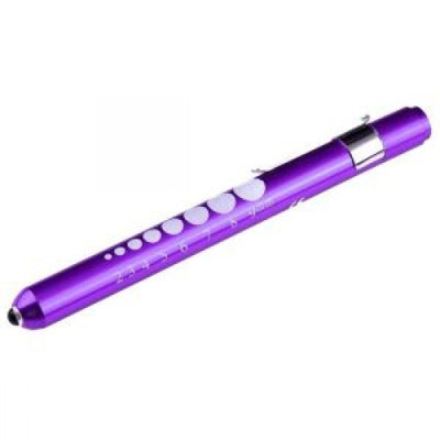 Aluminum LED Reusable Penlight with Pupil Gauge - Assorted Colors-Accessories-Med Spot Scrub Shop, LLC